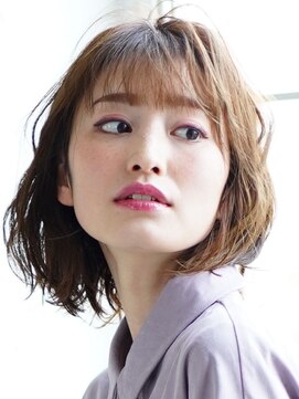 アビエクレール 河内花園(abije claire) ひし形ワンレンボブ