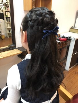 バイテン 久喜(X10) 編み込みハーフアップ