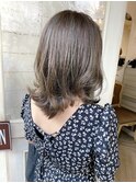 大人気オリーブグレージュヨシンモリ風くびれヘア梅ヶ丘美容室
