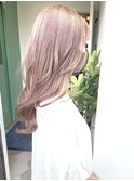【Quartett】大人可愛いピンクグレージュダブルカラー