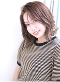 くびれミディの透け感なら明るめマロンベージュ
