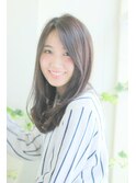 王道セミロングストレート