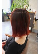 ヘアケアゲート(hair care Gate)&nbsp;切りっぱなしボブ×カシスピンク