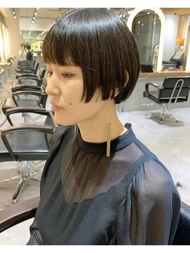 サロンドミルク 新百合ヶ丘店(salon de MiLK) 《地毛風ストレート　前上がりショートボブ》五月女
