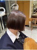 韓国風パツっとミニボブ☆黒髪ボブ