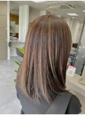 熊本 白髪ぼかしハイライト ナチュラルハイライト30代40代