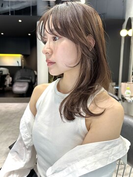 シティ(CITY) 韓国ヘア おくれ毛 レイヤーカット フェイスレイヤー 透明感