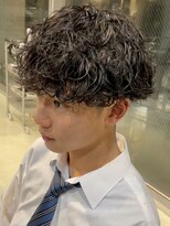 フィフス 栄(fifth)&nbsp;波巻きスパイラルパーマメンズマッシュツイストスパイラルパーマ