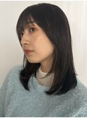 【tricca代官山rin】暗髪/レイヤーカット/顔まわりレイヤー