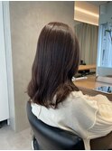 <小岩井美希>艶感オリーブベージュ/ブリーチなしダブルカラー