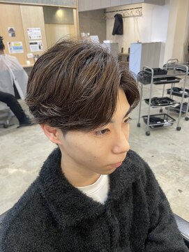 ニアウ 伊勢崎連取店(Niau) メンズマッシュウルフニュアンスパーマ