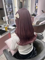 ユーフォリア エヌ 池袋サンシャイン通り店(Euphoria +n)&nbsp;ピンクベージュ × ウェーブ巻き♪ / ブリーチダブルカラー