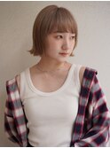 【buZonブゾン】 切りっぱなしxライトブラウン
