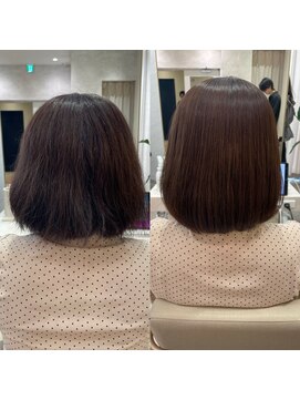 シンズ 銀座(sins) ダメージによる広がる髪に酸性ストレート[30代40代50代60代]