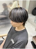 メンズ マッシュ シルバーハイライト zinaタナカユウタ