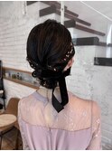 お呼ばれヘア