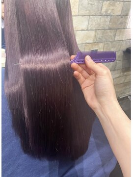 ファンドットレイ(Fan. ray) 艶々ラベンダーブラウン