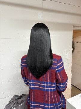 トクテ 吉祥寺(tokute) グレージュカラー/ボブウルフ/黒髪/ココアベージュ