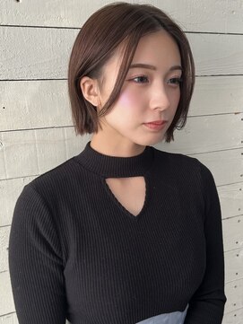 ルノン フィージュ(LUNON fieju) ボブカット/前髪無し/ブラウンカラー