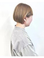 モリオ(morio)&nbsp;◯大人丸みベージュボブ　30代40代50代