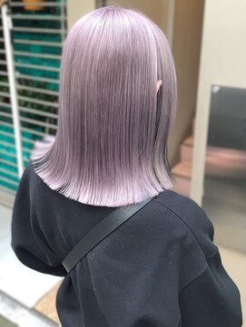 ローレンアンドパレード 並木坂店(Lauren&Parade) パールラベンダー インナーカラー 20代 切りっぱなし