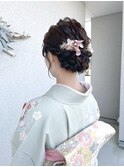 シニヨンヘア 着物ヘア