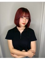 リッカ(LICCA)&nbsp;【AYUKI】チェリーレッド♪流れる顔まわり