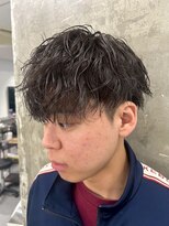 メンズサロン キング 心斎橋店(Men’s salon K!ng) ホワイトメッシュ/ツイスト/ツイスパ/パーマ/メンズ/眉毛/心斎橋