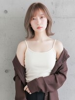 ニューヨークニューヨーク 樟葉店(NYNY) 切りっぱなしボブ/ミルクティーベージュ/透明感カラー/レイヤー