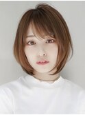 【GEEKS渋谷】くびれボブ/ミディアムレイヤー/前髪あり/20代30代
