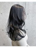 黒髪大人ガーリー似合わせカットミディアムレイヤーカット