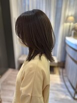 アンド ラ ブランシュ(&.La Blanche)&nbsp;大人ガーリー/ダークアッシュ/ミディアムレイヤー/髪質改善