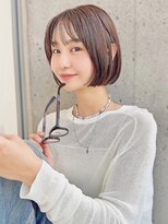 アイドットプラス 札幌大通り(i.+ODORI) 前髪あり簡単スタイリング耳かけ王道ショートボブヘア