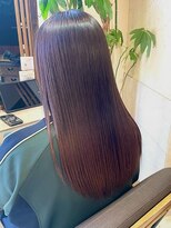 ヘアリゾート粋 ティガ 池袋店(tiga)&nbsp;艶髪ロング/こっくりブラウン/ストレート/髪質改善