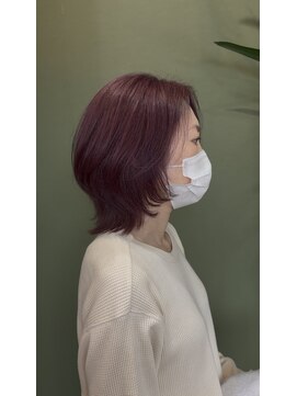 ブランチ(branch) 「ナチュラルに盛れる」ピンクベージュ×ボブウルフ