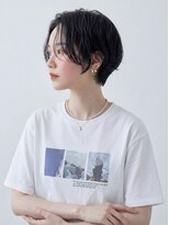 キビト(kibito) ハンサムショートパーマブルーブラック新宿御苑曙橋20代30代40代