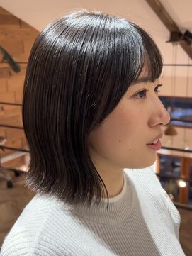 レリコ ニド(Relico-nid) 髪質改善20代30代 似合わせ切りっぱなしボブ 京都