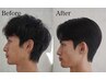7月限定『韓国人気』サイドや襟足の浮きを押えるダウンパーマ＋カット