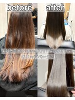 リンクヘアー (Link hair) くすみグレージュ+似合わせカット