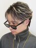 メンズカット+メッシュカラー+パーマ　￥19800