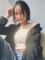 ケイト(kate)&nbsp;【kate 】大宮 ダークグレー×耳掛け外ハネボブ