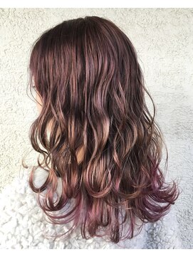 フロクシノーシナイヒリパイリフィケーション(Floccinaucinihilipilification) ピンクラベンダーのグラデーションカラー