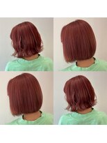 スナッグルサロン(SNUGGLE SALON)&nbsp;切りっぱなしBOB×ピンクベージュ☆