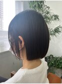 切りっぱなしボブ/大人かわいい