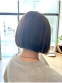 ミントアッシュとフレンチボブ