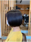お手入れ楽ちん♪丸みボブ