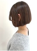 あごライン重めボブ