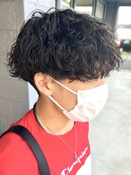 リット×ベリエ(Lit.×belier) 波巻きスパイラルツイストスパイラルパーママッシュメンズヘア