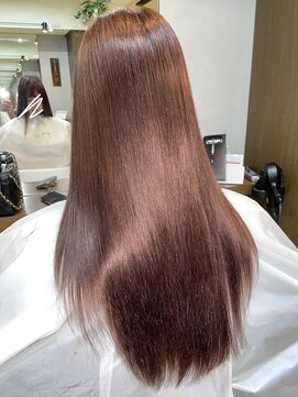 ディア(.eer) つやつやの艶髪☆ラベンダーピンク×ブラウン/超音波&オージュア