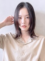 アイティーバイアルバム 下北沢店(IT by ALBUM)&nbsp;ウルフレイヤー_斜めバンググレージュカラー_58614